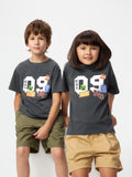 KIDS Minecraft UT (Short Sleeve Graphic T-Shirt) - DARK GRAY