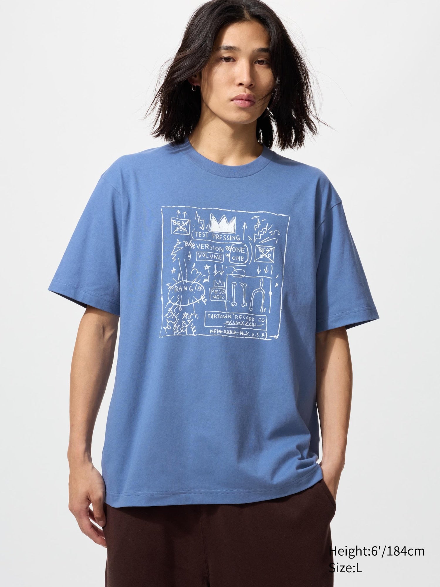 NY POP ART UT (Short Sleeve Graphic T-Shirt) - BLUE