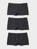GIRLS AIRism Seamless Shorts 3 Pairs - LIGHT BLUE