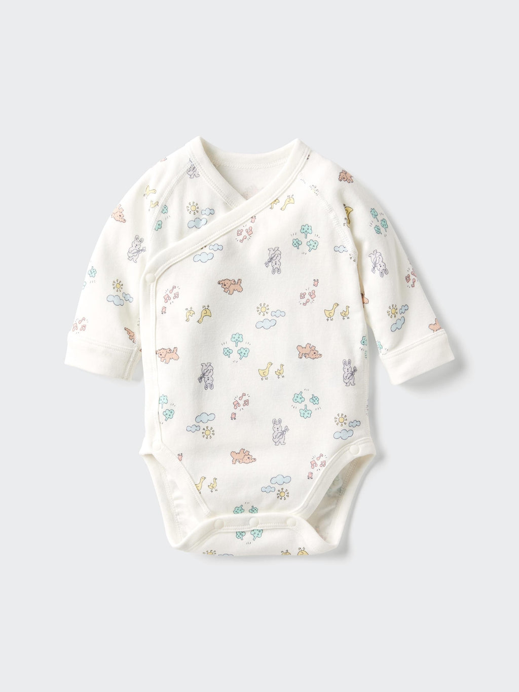 Bodysuit Long Sleeve Printed - OFF WHITE