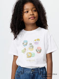 GIRLS mofusand UT (Short Sleeve Graphic T-Shirt) - WHITE