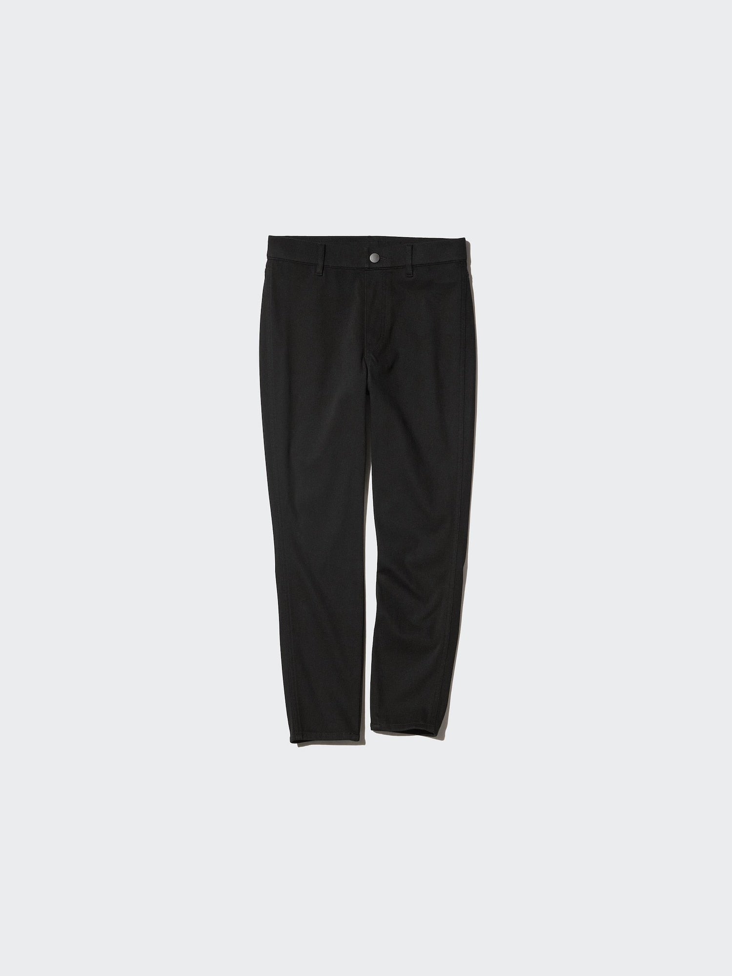Ultra Stretch Cropped Leggings Pants - BLACK