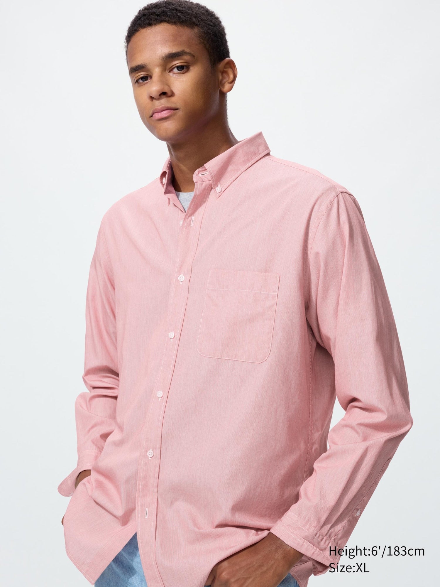 Broadcloth Shirt Long Sleeve - RED