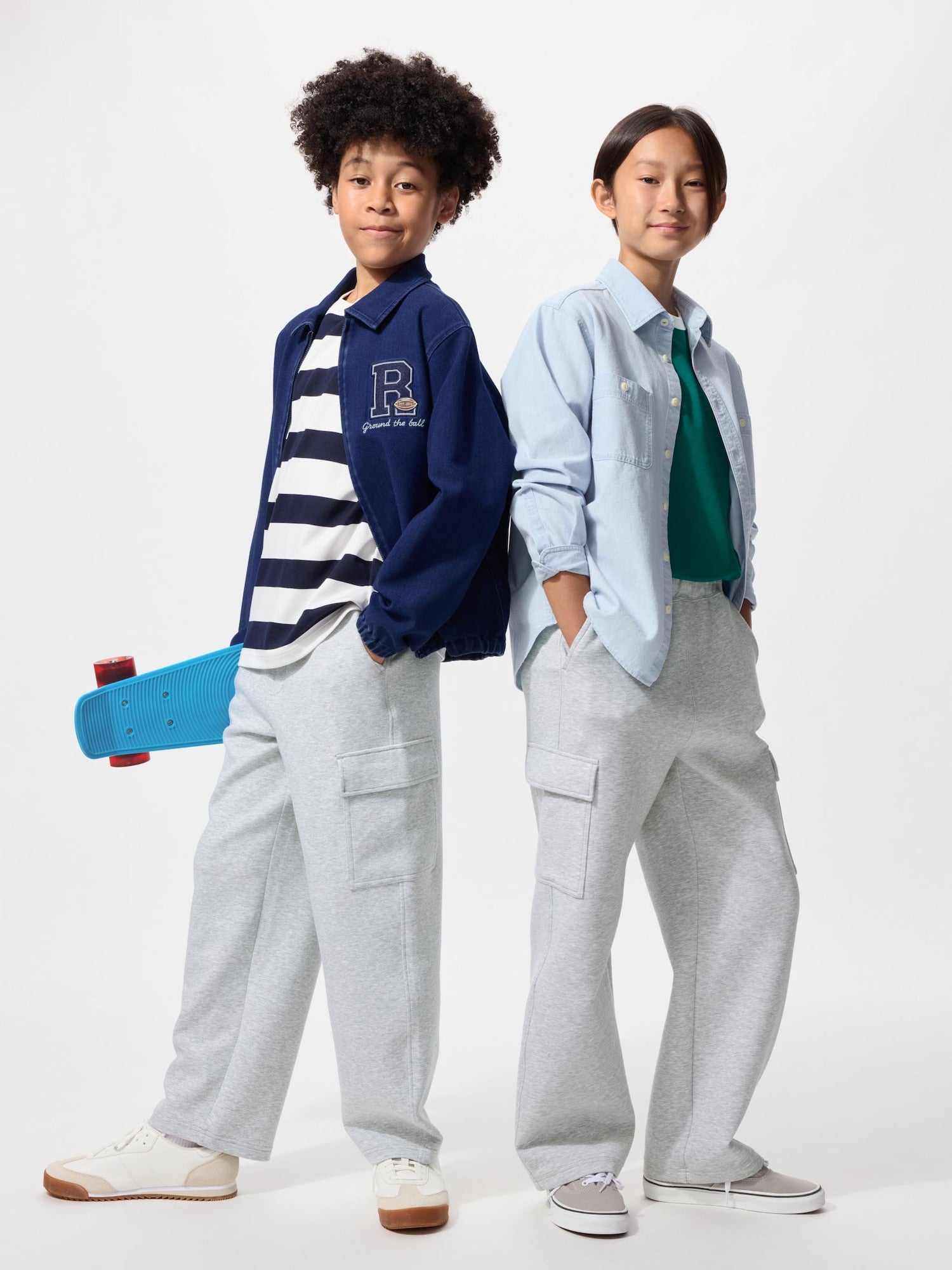 KIDS Dry Sweat Cargo Pants - GRAY