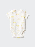 Bodysuit Short Sleeve Printed - OFF WHITE