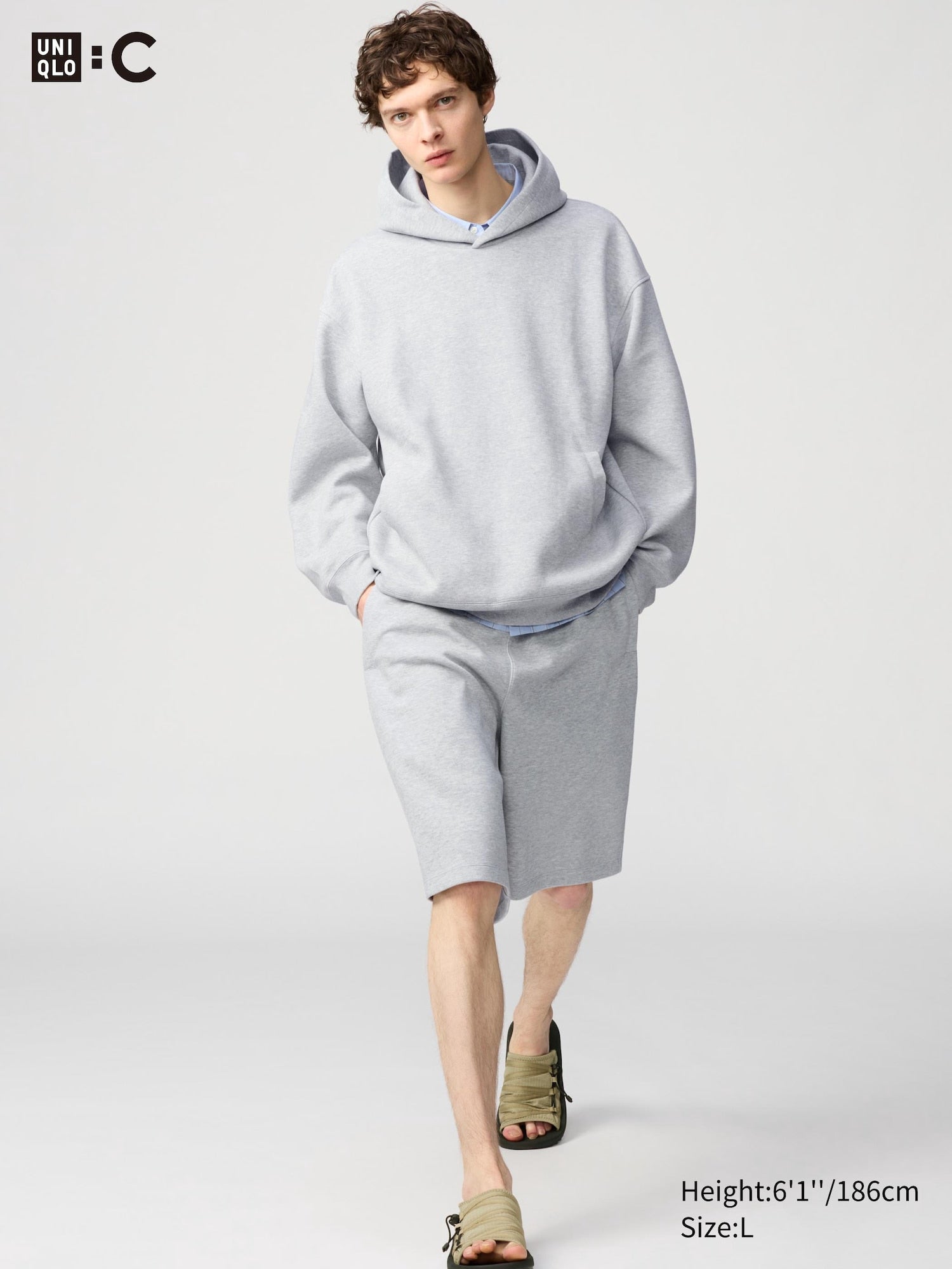 Sweat Wide Shorts - NAVY