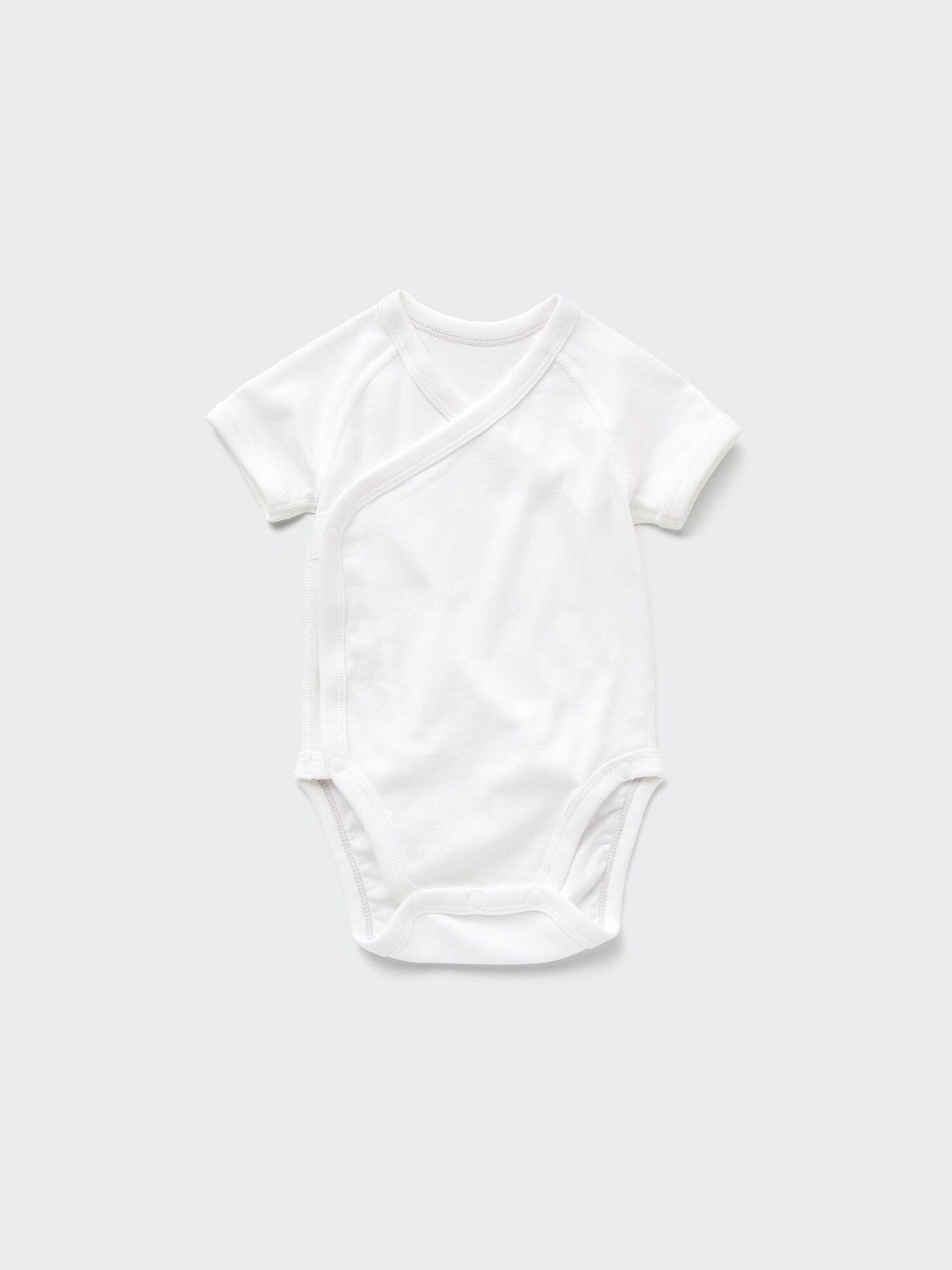 Short Sleeve Bodysuit (Striped) - LIGHT GREEN
