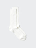 Supima Cotton Pique Socks - WHITE