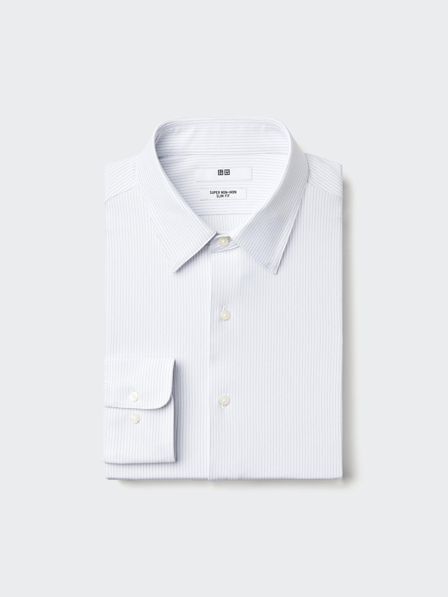 Super Non Iron Jersey Slim Fit Shirt Long Sleeve (Regular) - LIGHT GRAY