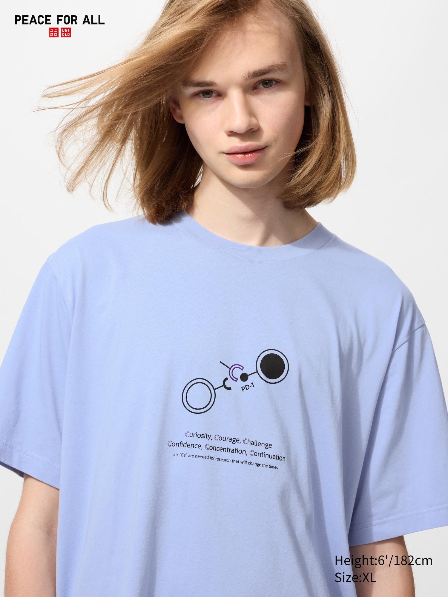 PEACE FOR ALL Honjo Short Sleeve T-Shirt - BLUE