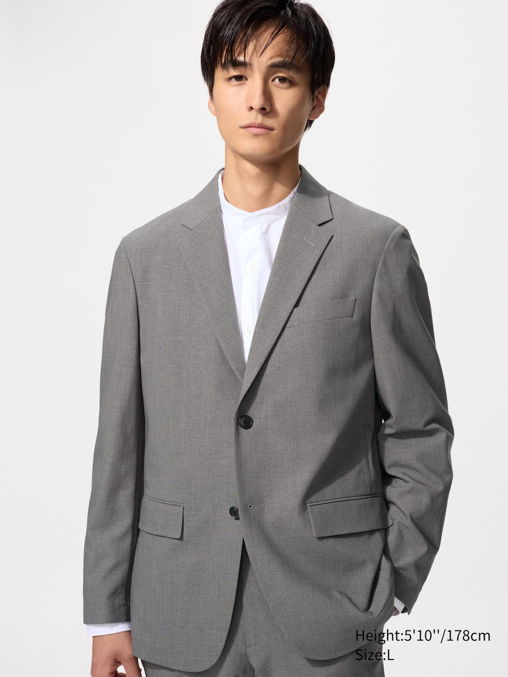 Miracle Air Jacket (AirSense Jacket) (Wool Like) (Co-ord) - DARK GRAY