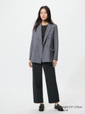 Cotton Relaxed Ankle Pants (Longer Length) - BLACK
