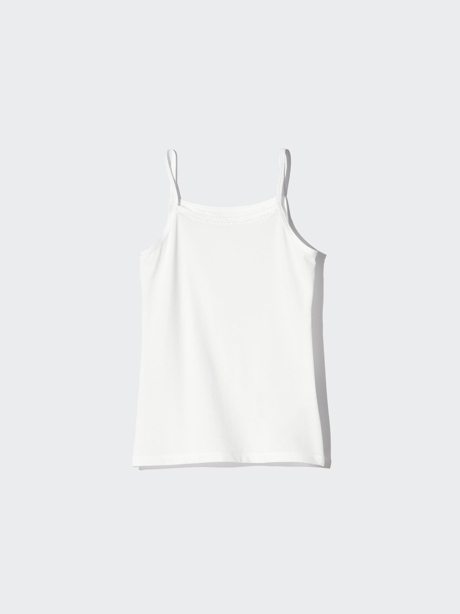 GIRLS AIRism Cotton Blend Camisole - WHITE