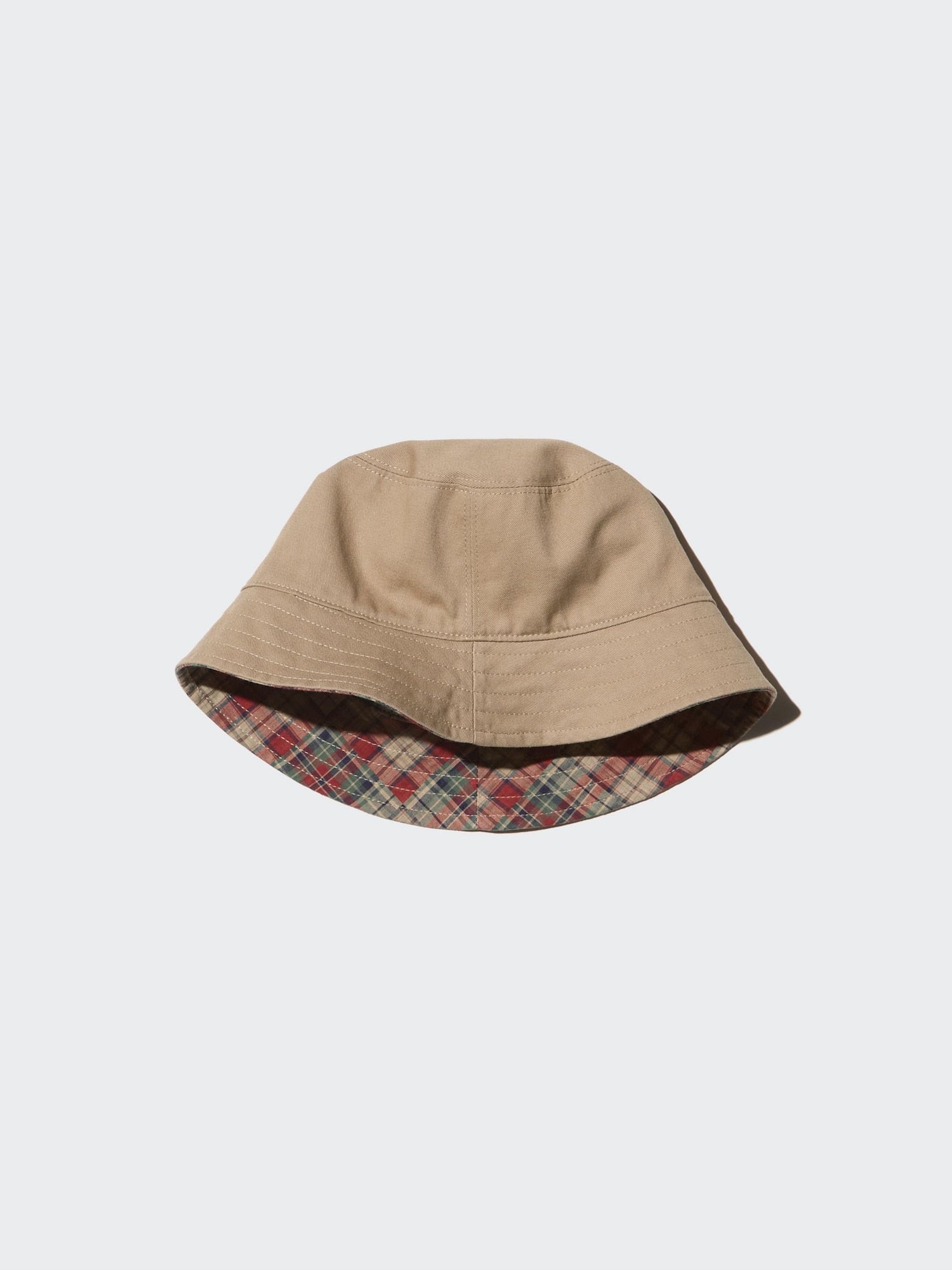 UV Protection Reversible Bucket Hat - BEIGE