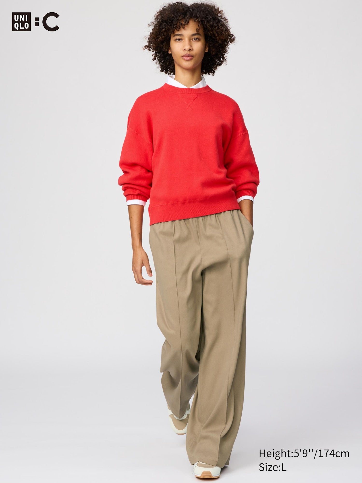 Easy Wide Pants - BEIGE