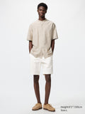 Stretch Slim Fit Shorts - WHITE