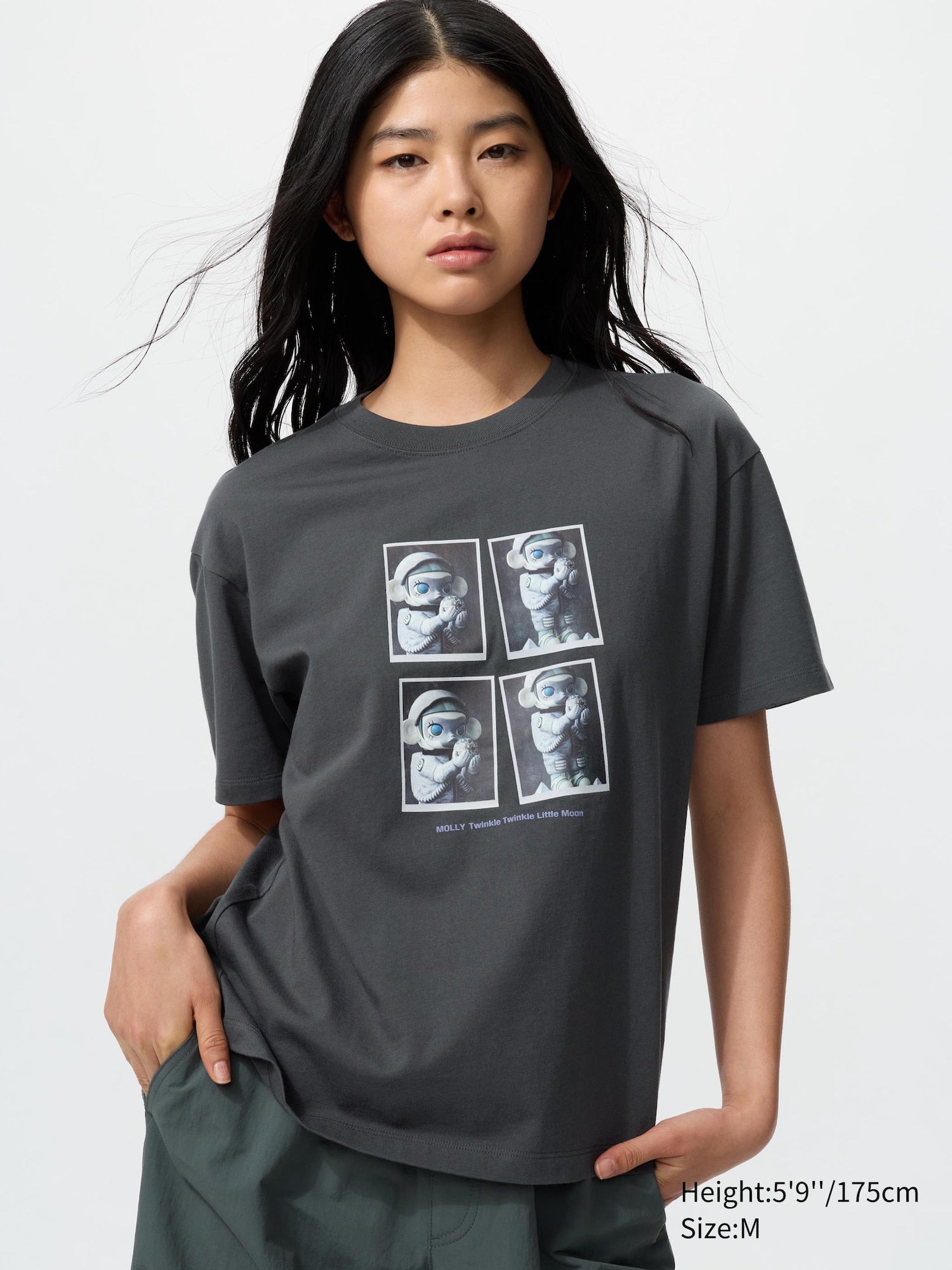 POP MART UT - MOLLY (Short Sleeve Graphic T-Shirt) - DARK GRAY