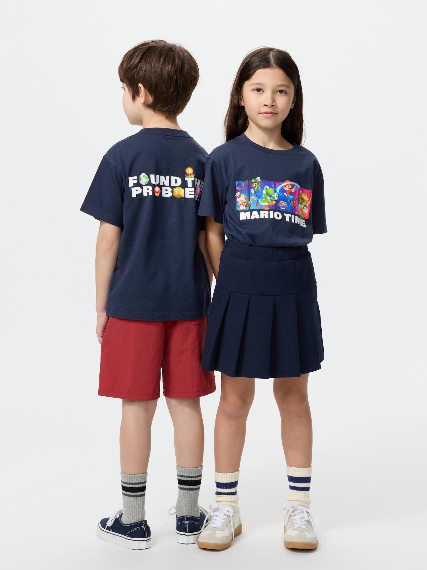 KIDS The Super Mario Galaxy Movie UT (Short Sleeve Graphic T-Shirt) - NAVY
