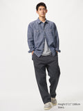 Stretch Easy Ankle Pants - DARK GRAY