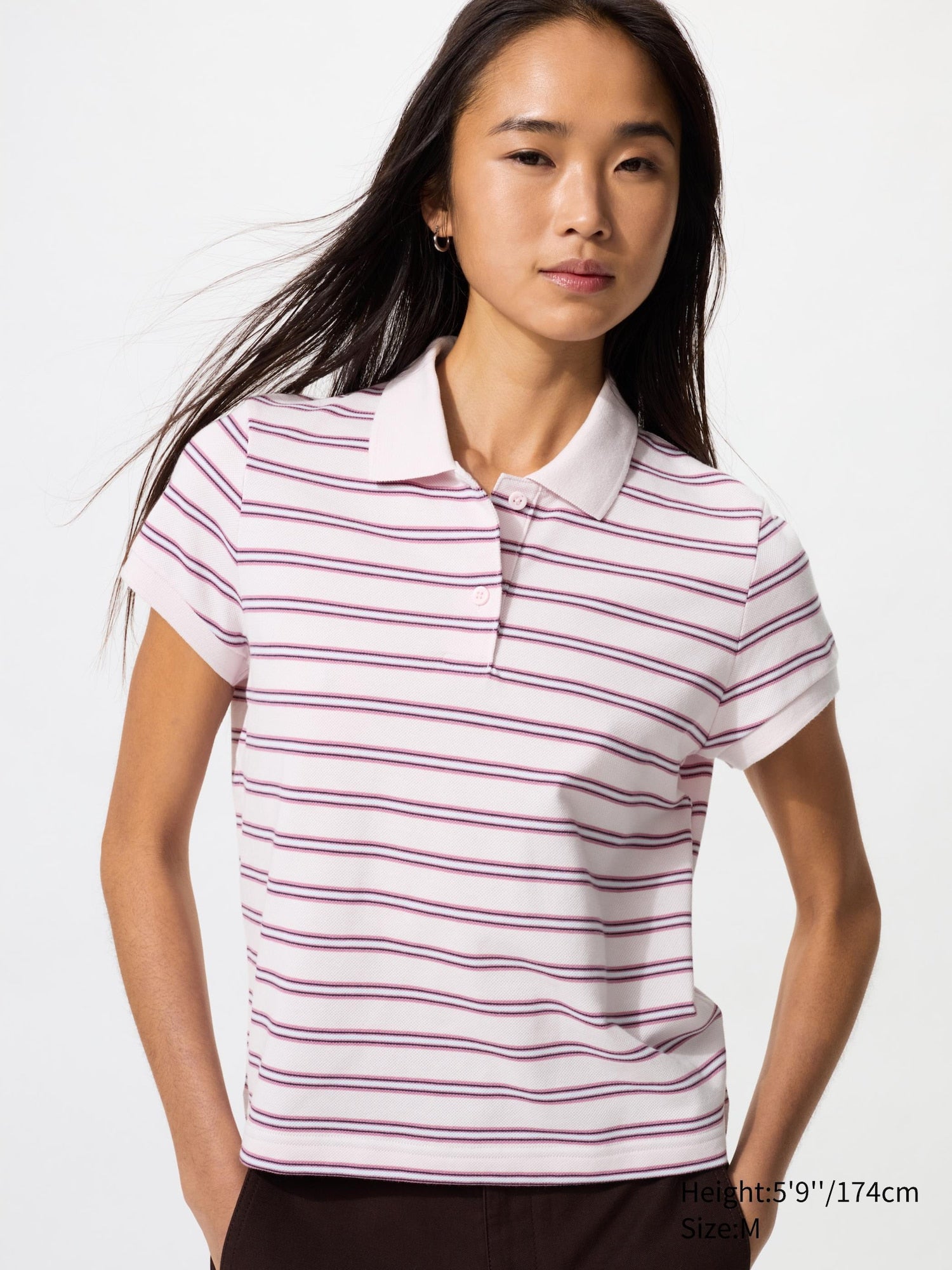 Pique Mini Polo Shirt - PINK