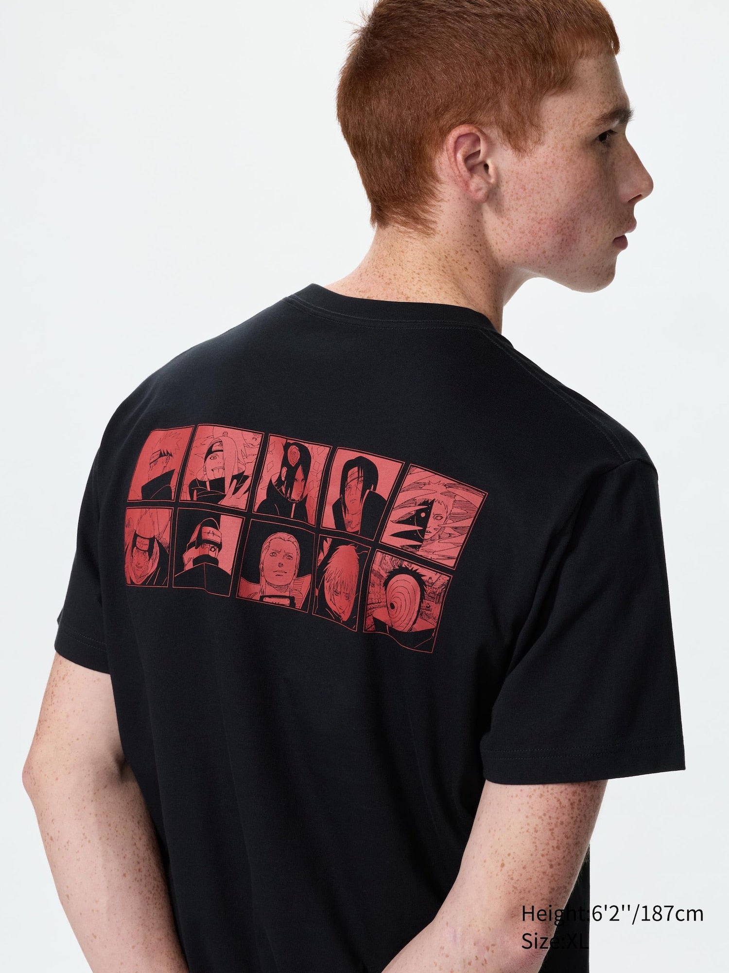 MANGA 100th UT - NARUTO (Short Sleeve Graphic T-Shirt) - BLACK