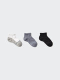 KIDS Short Socks 3 Pairs (Support) - WHITE