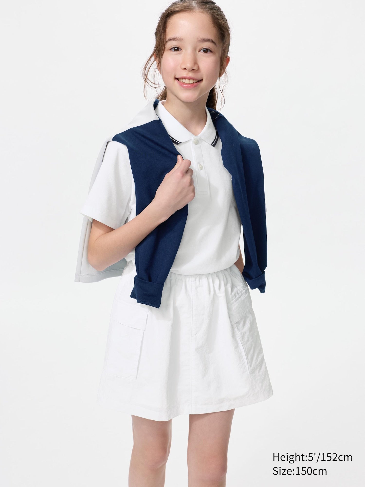 GIRLS Utility Mini Skort - GRAY