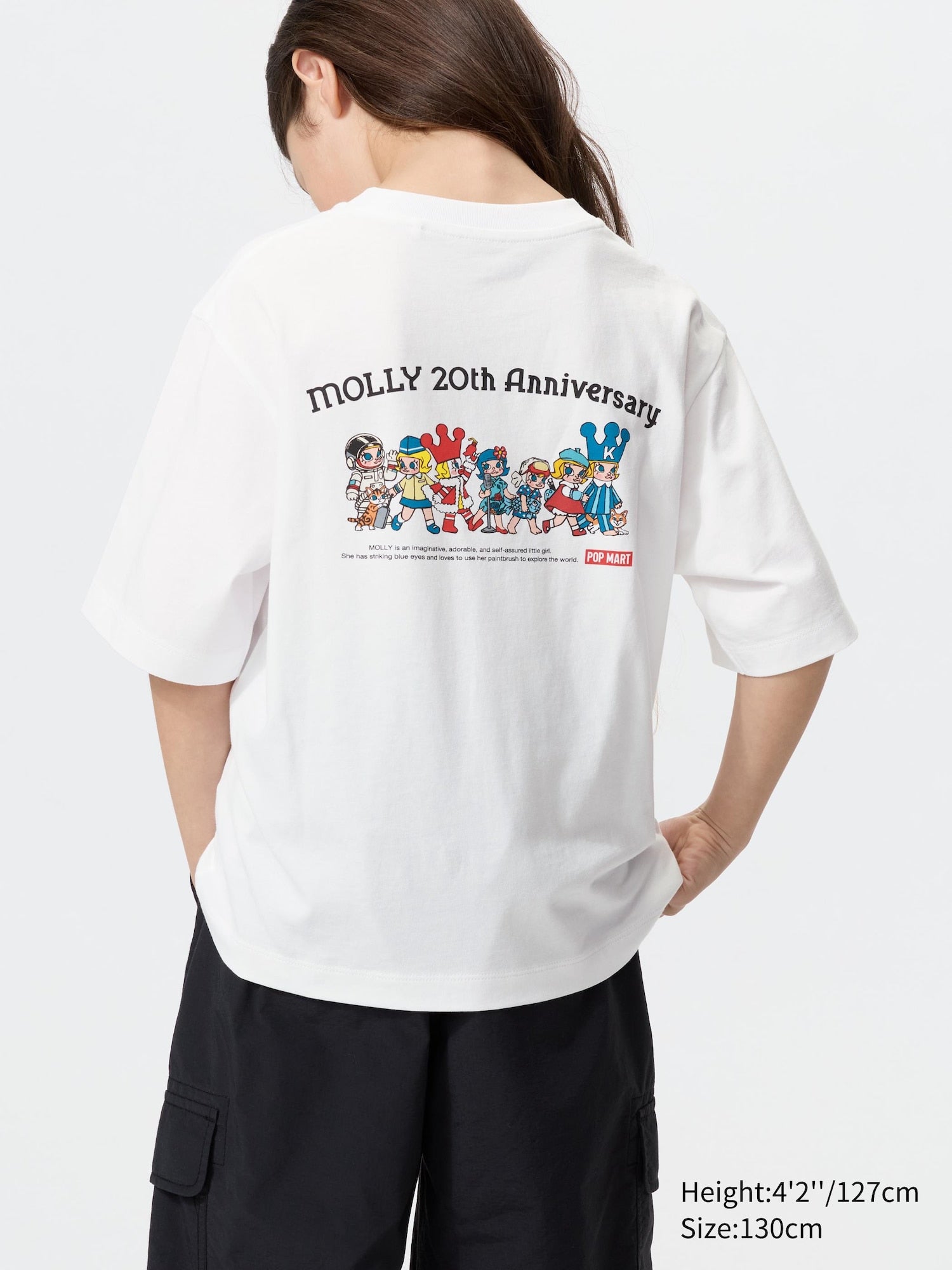 GIRLS POP MART UT - MOLLY (Short Sleeve Graphic T-Shirt) - WHITE