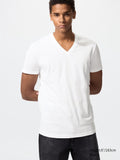 Dry V Neck T-Shirt - WHITE