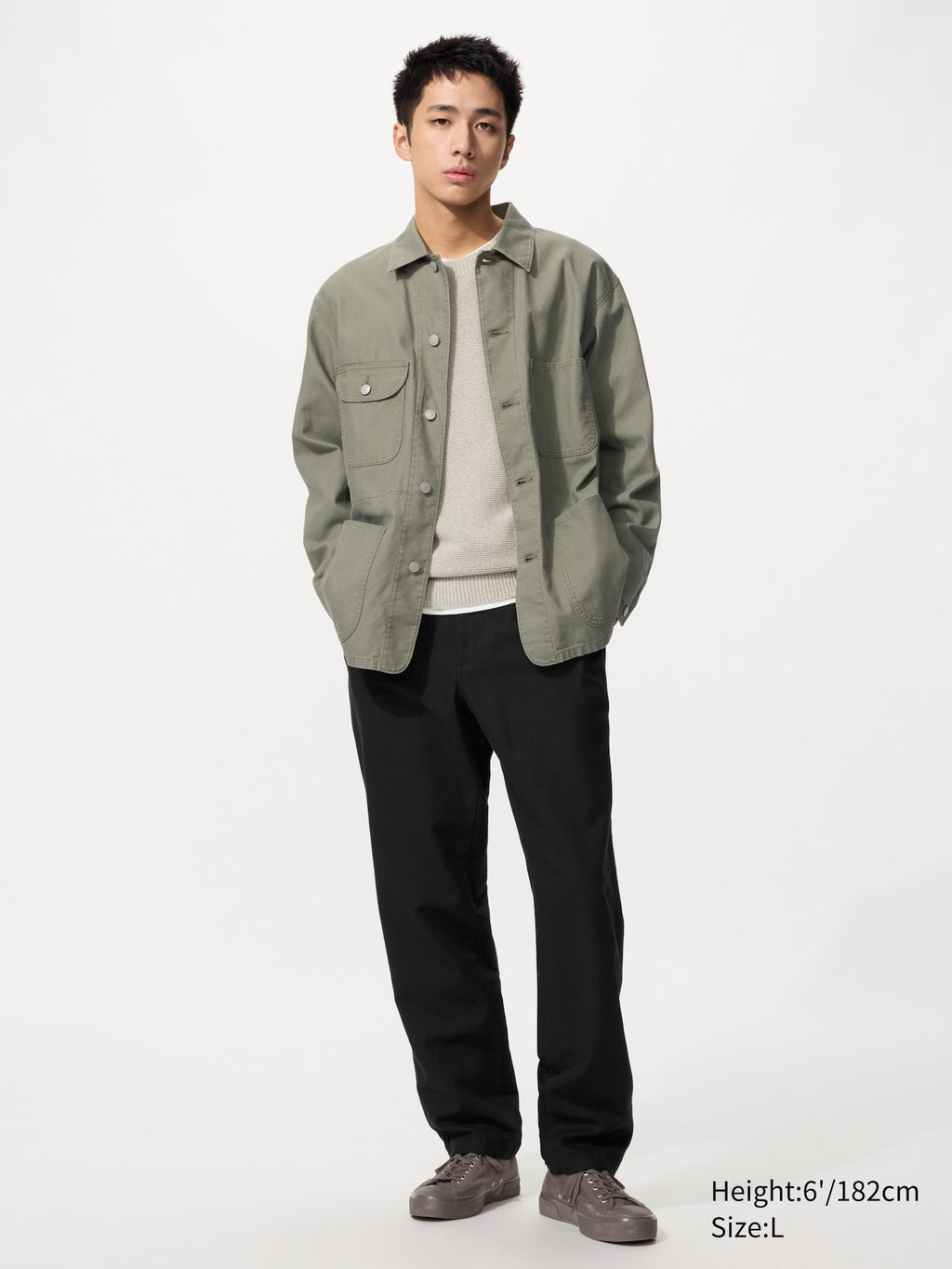 Linen Blend Relaxed Pants - NATURAL