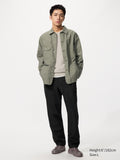 Linen Blend Relaxed Pants - NATURAL