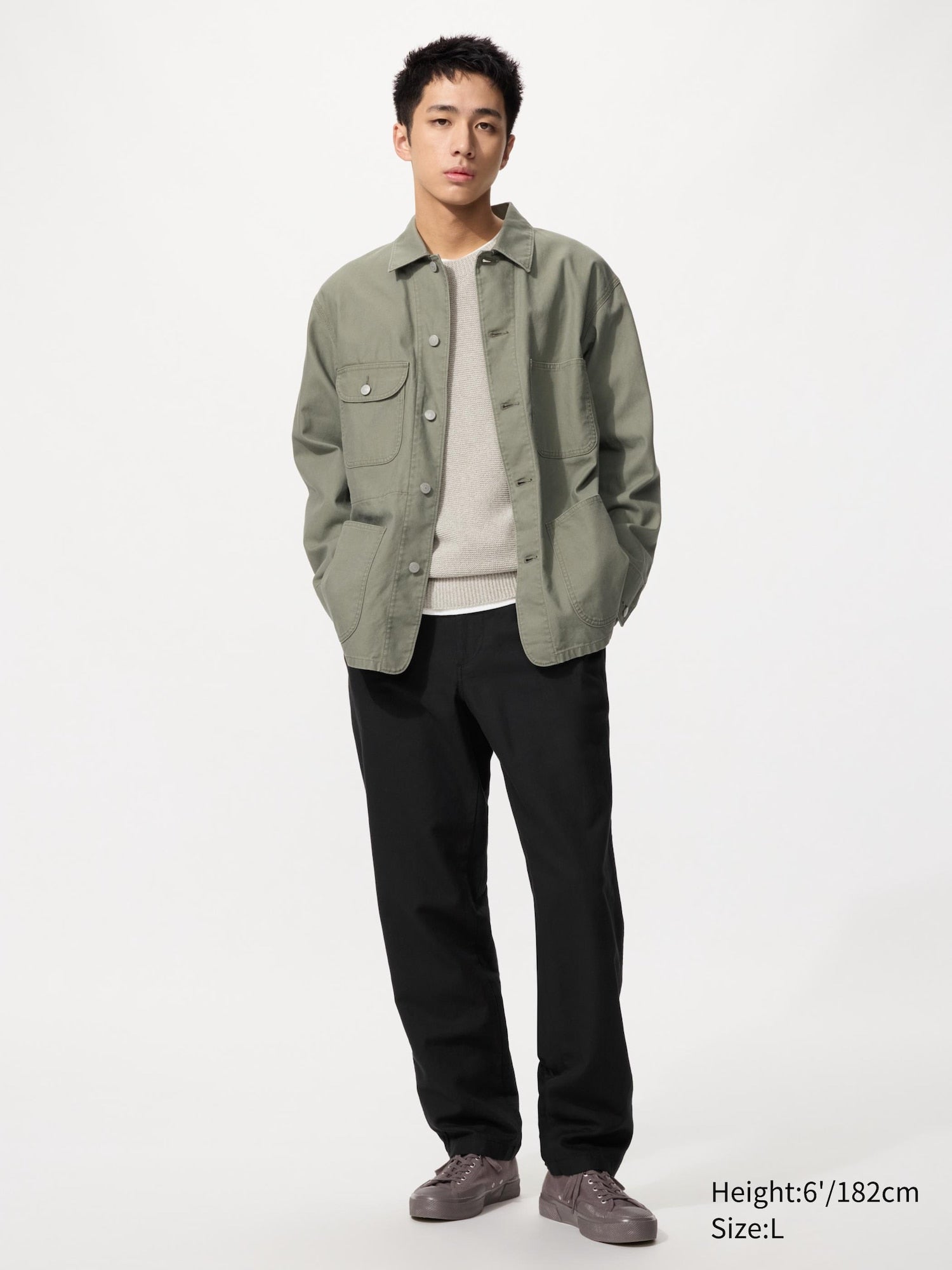 Linen Blend Relaxed Pants - NATURAL