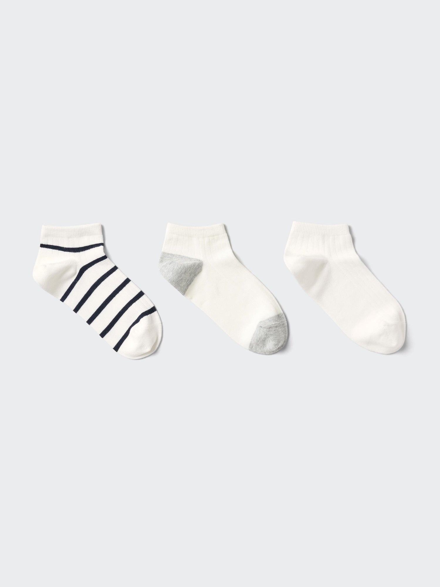 Short Socks 3 Pairs - OFF WHITE