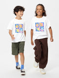 KIDS NY POP ART UT (Short Sleeve Graphic T-Shirt) - WHITE