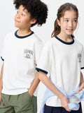KIDS AIRism Cotton Graphic Crew Neck T-Shirt - OFF WHITE