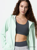 AIRism UV Protection Full-Zip Hoodie - GREEN
