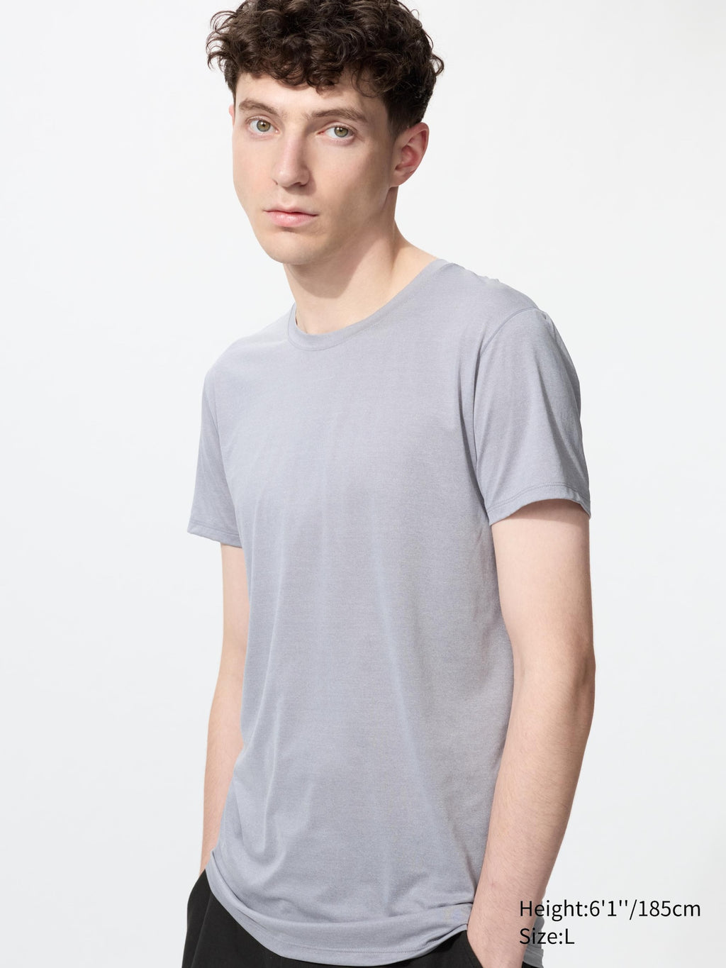 AIRism Crew Neck Short Sleeve T-Shirt - WHITE