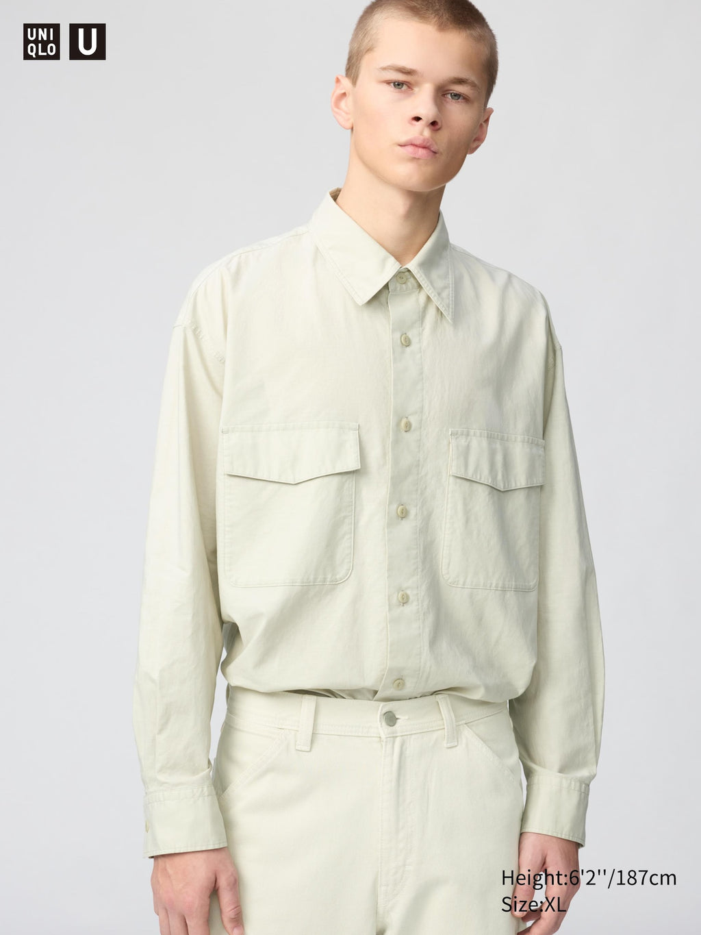 Work Oversized Shirt Long Sleeve - BLACK
