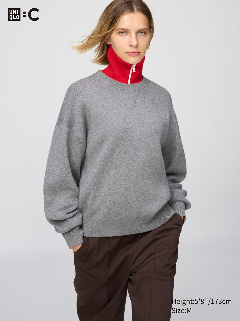 Smooth Cotton Crew Neck Sweater - OFF WHITE