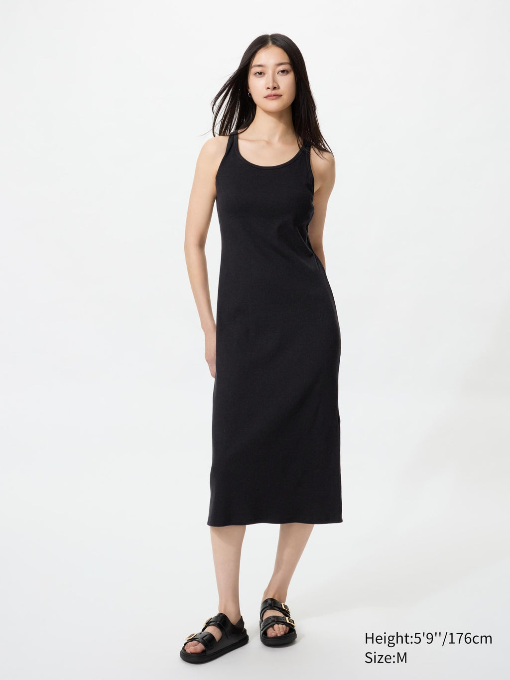 Ribbed Bra Dress Sleeveless - GRAY