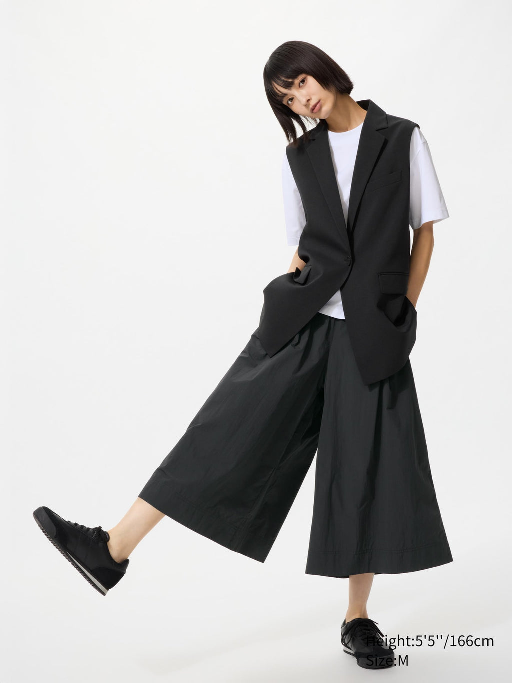 Nylon Culotte (Regular Length) - DARK GRAY