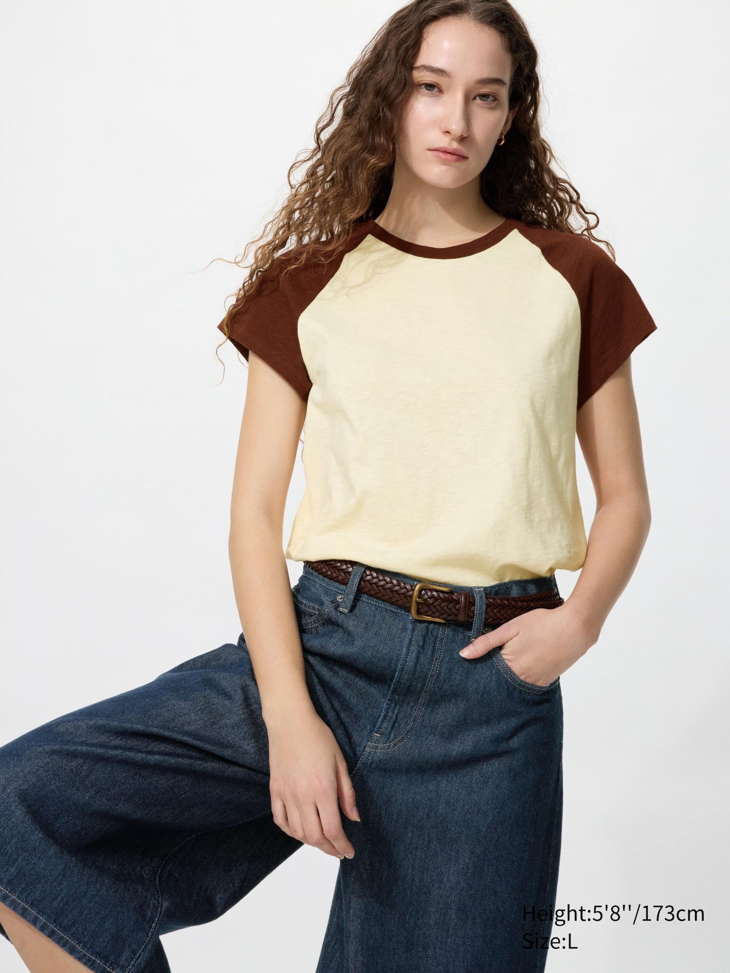Slub Cotton Crew Neck T - BLACK
