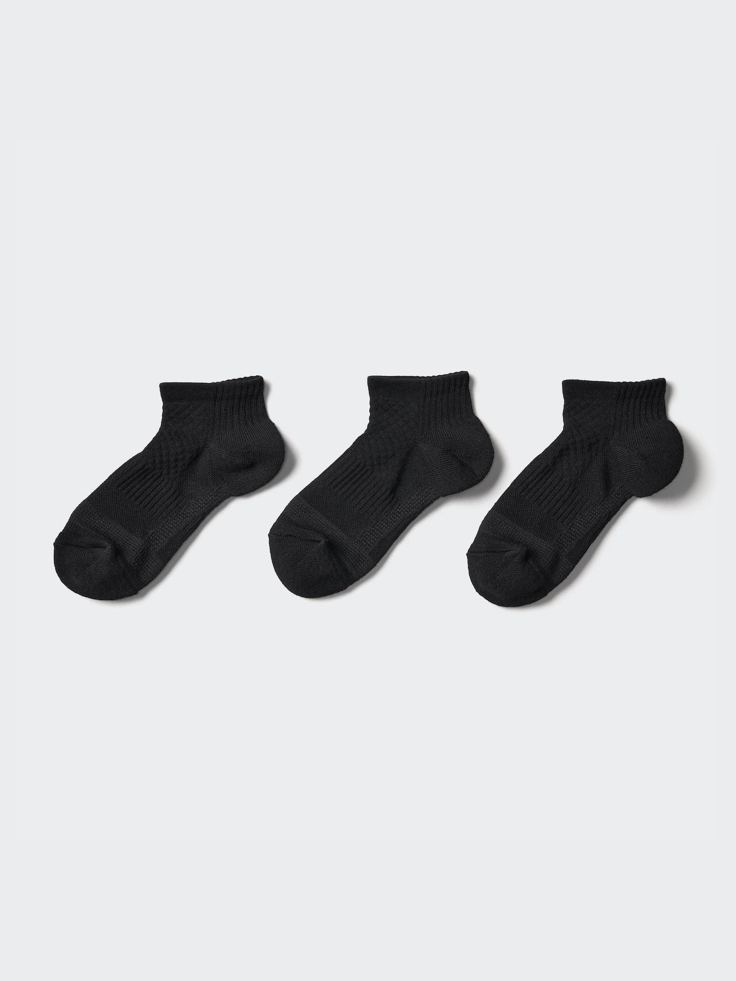 KIDS Short Socks 3 Pairs (Support) - WHITE