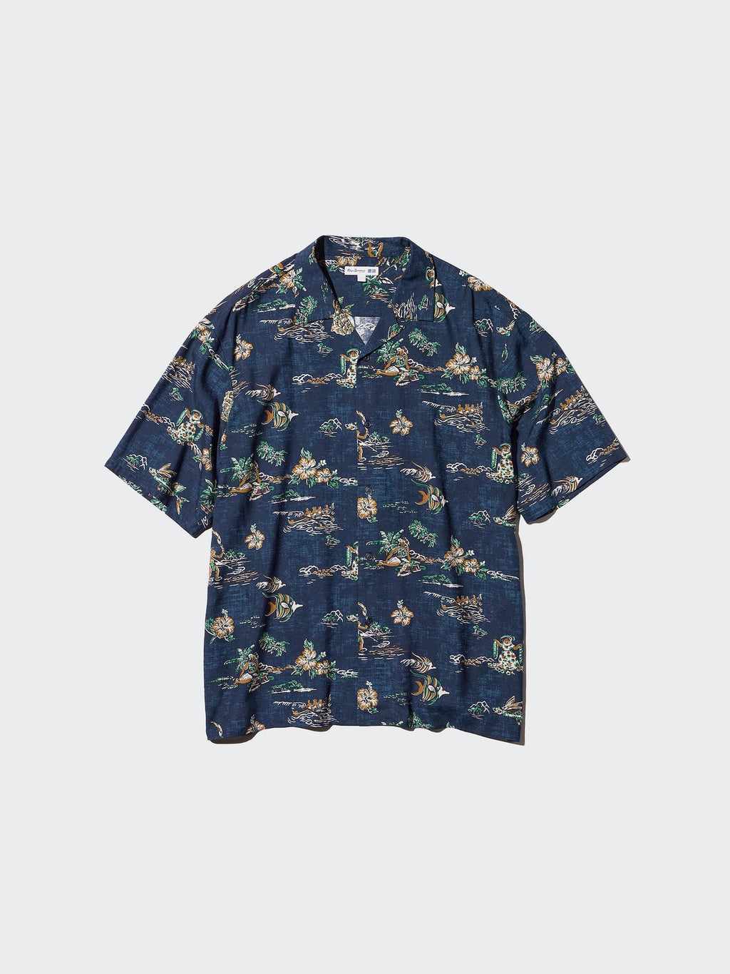 Modal Cotton Open Collar Shirt Short Sleeve - RED