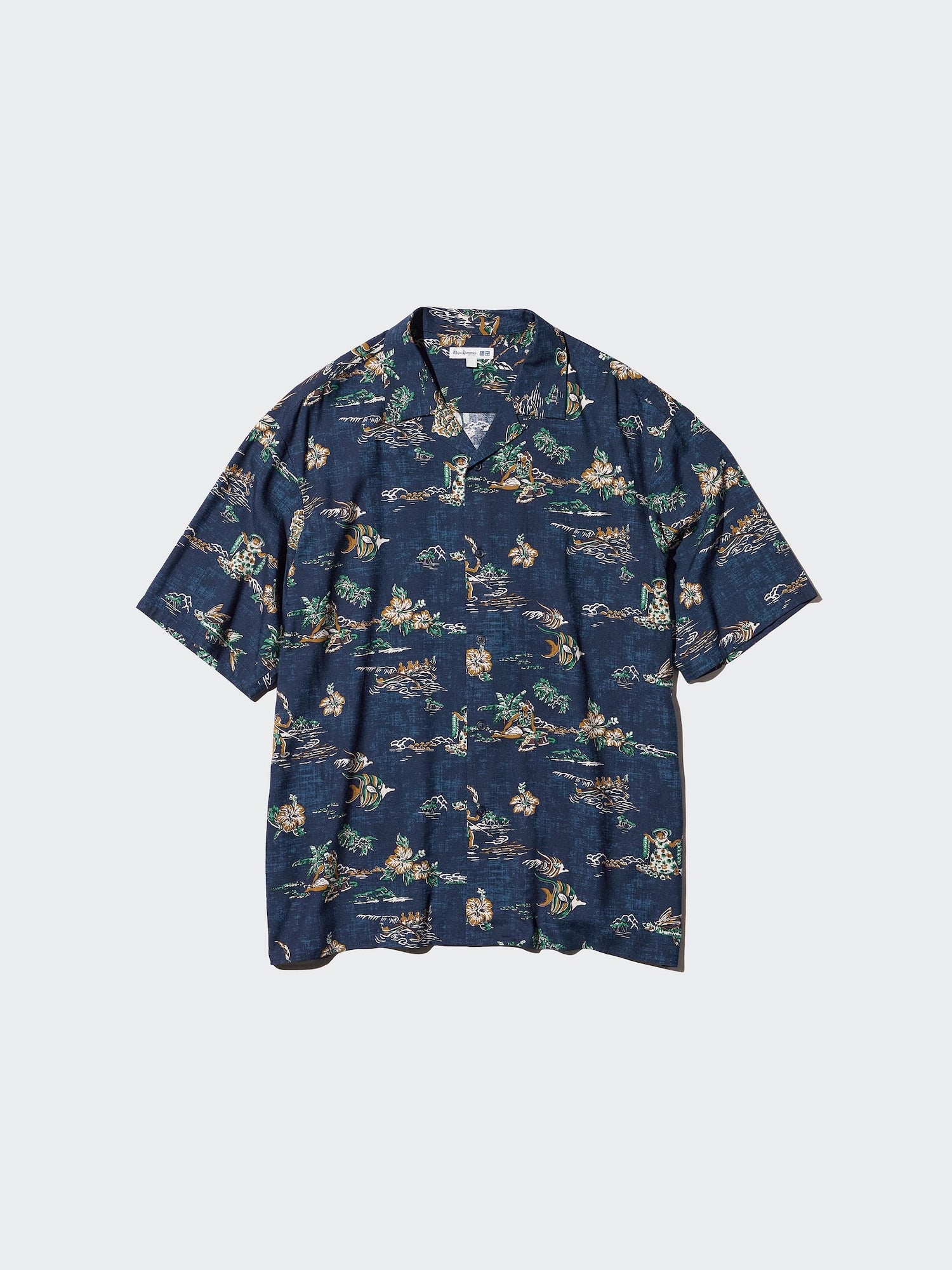 Modal Cotton Open Collar Shirt Short Sleeve - RED