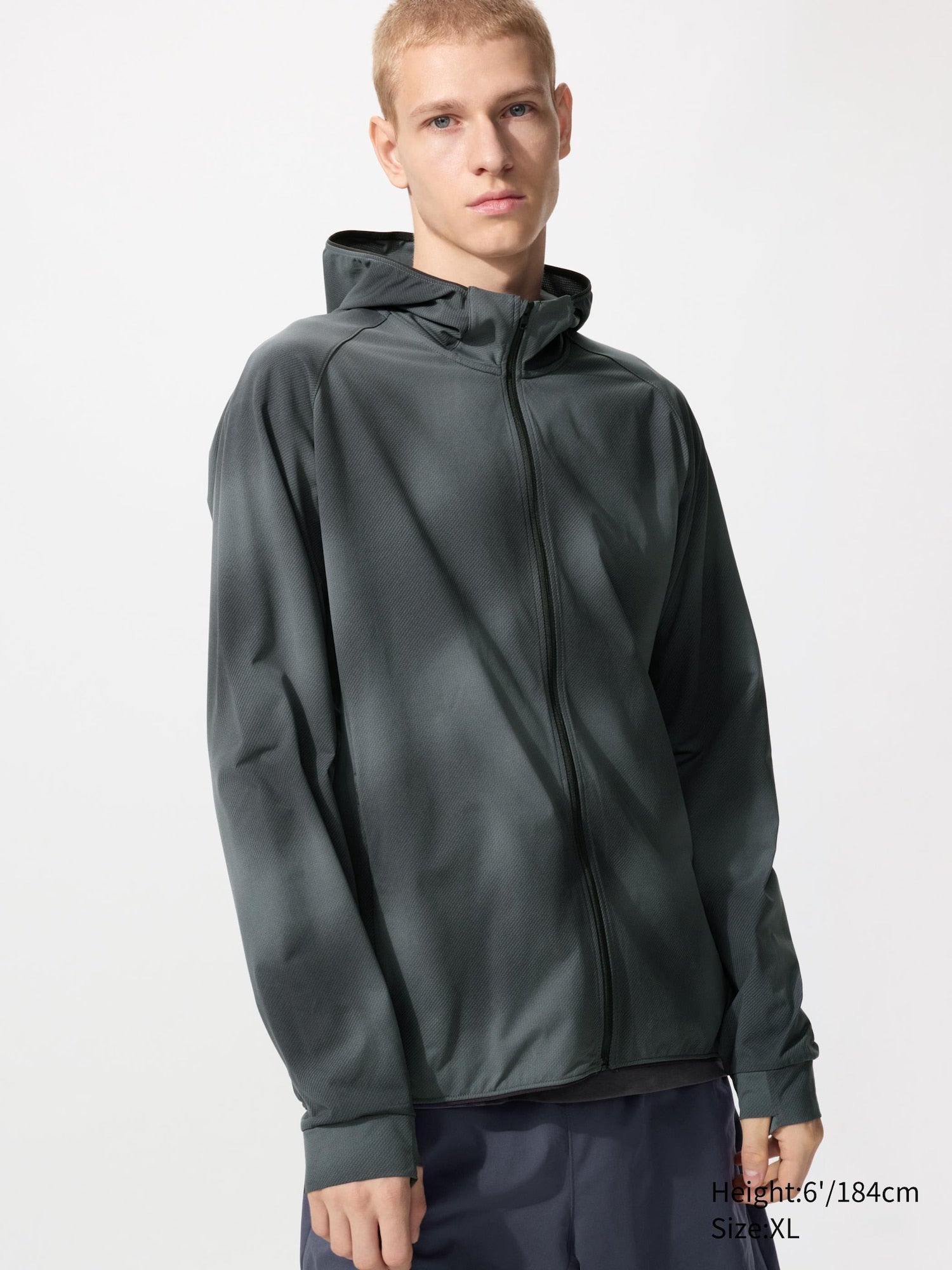 DRY-EX UV Protection Full-Zip Hoodie - GRAY
