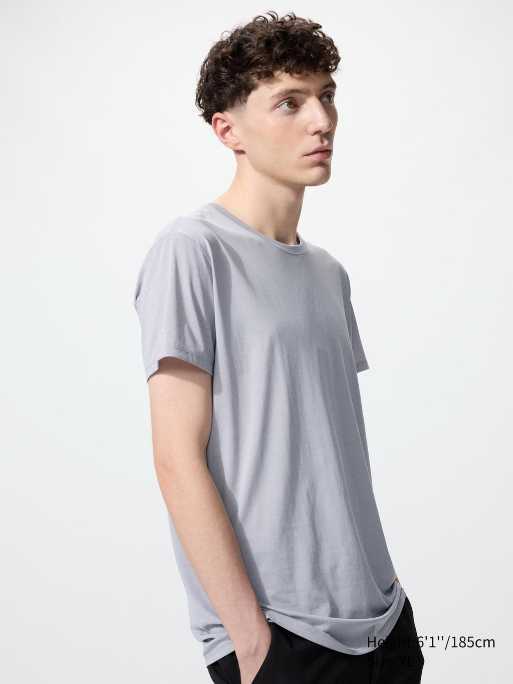 AIRism Crew Neck T-Shirt Short Sleeve - WHITE