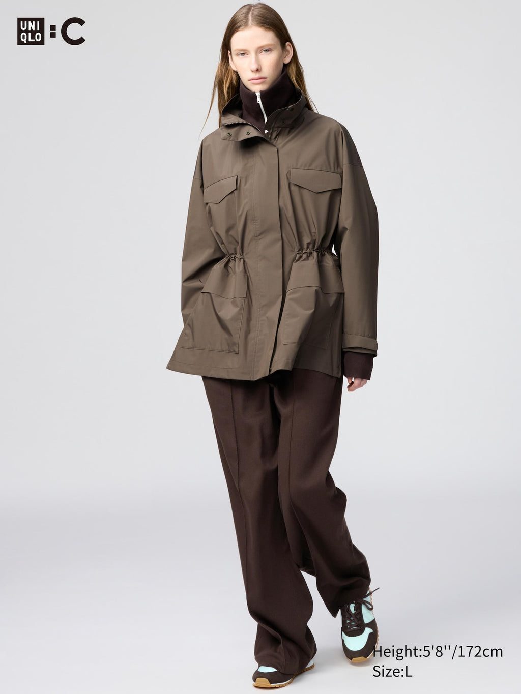 Easy Wide Pants - DARK BROWN
