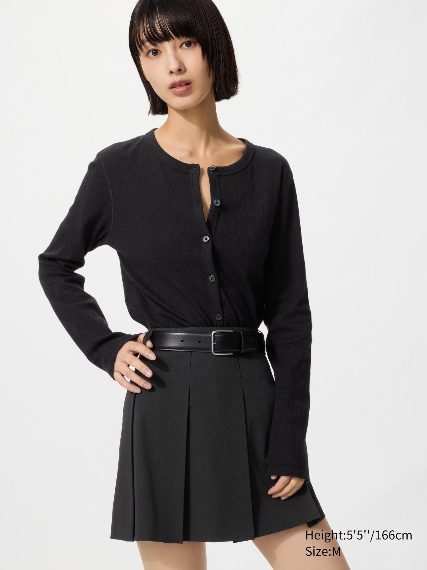 Pointelle Cardigan - WHITE
