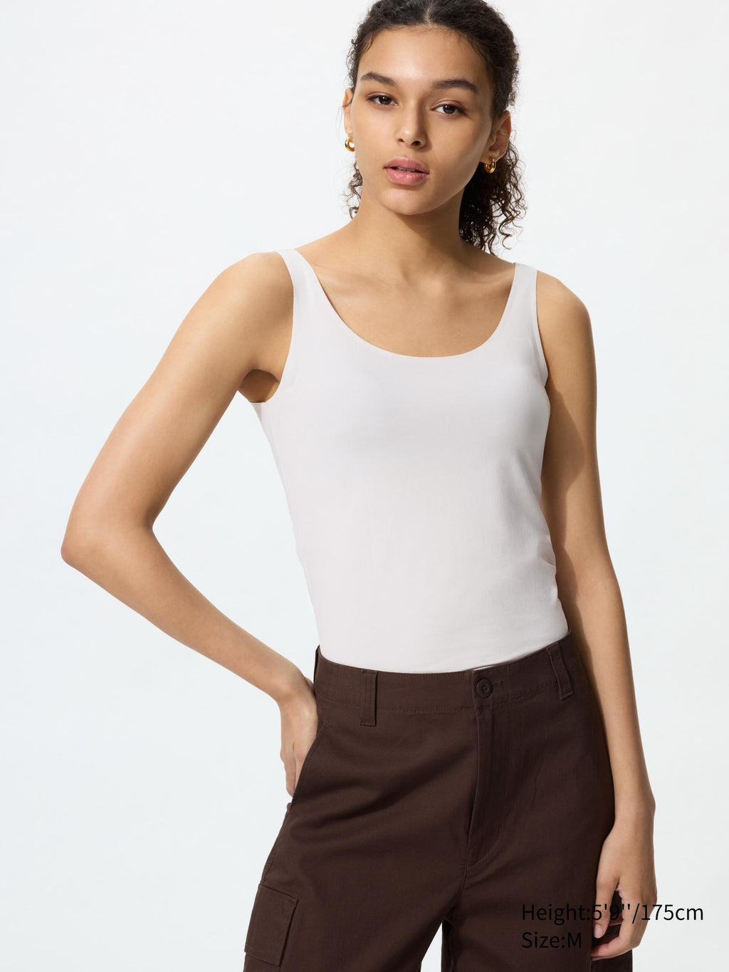 AIRism Sleeveless Top - WHITE